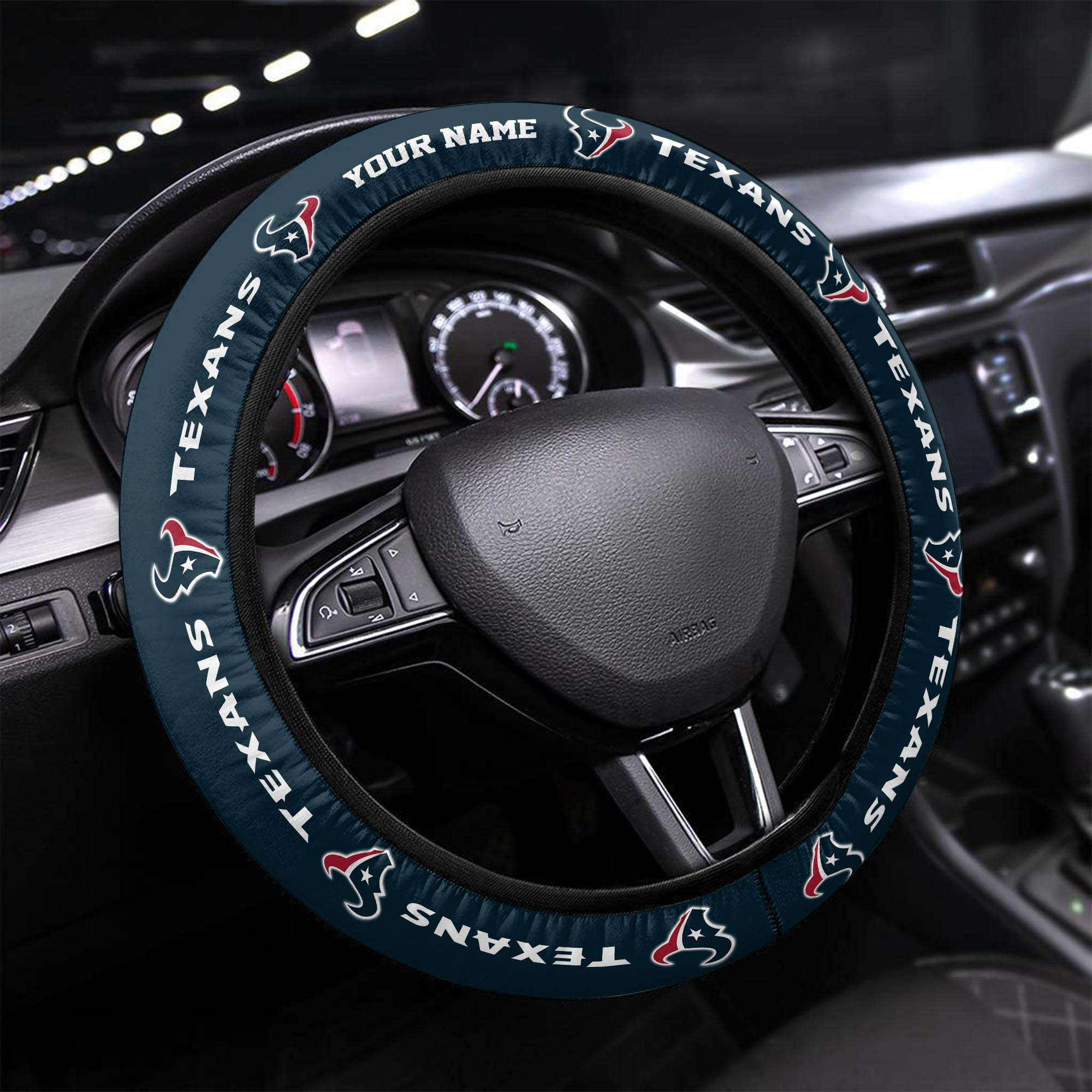houston texans personalized 3d steering wheel cover 76 ap6jt