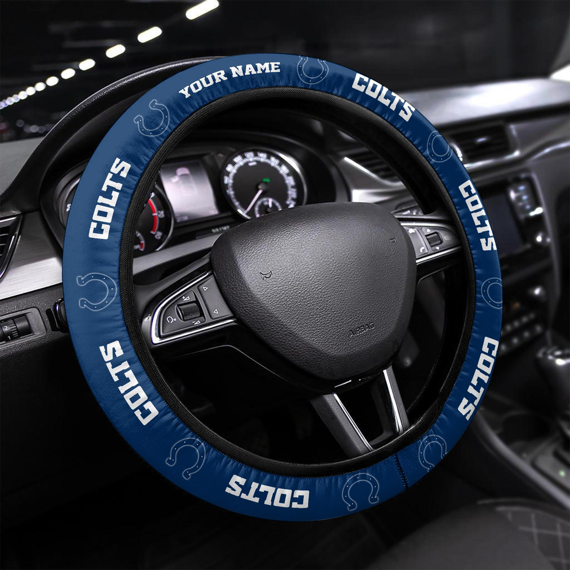 indianapolis colts personalized 3d steering wheel cover 77 xkixh