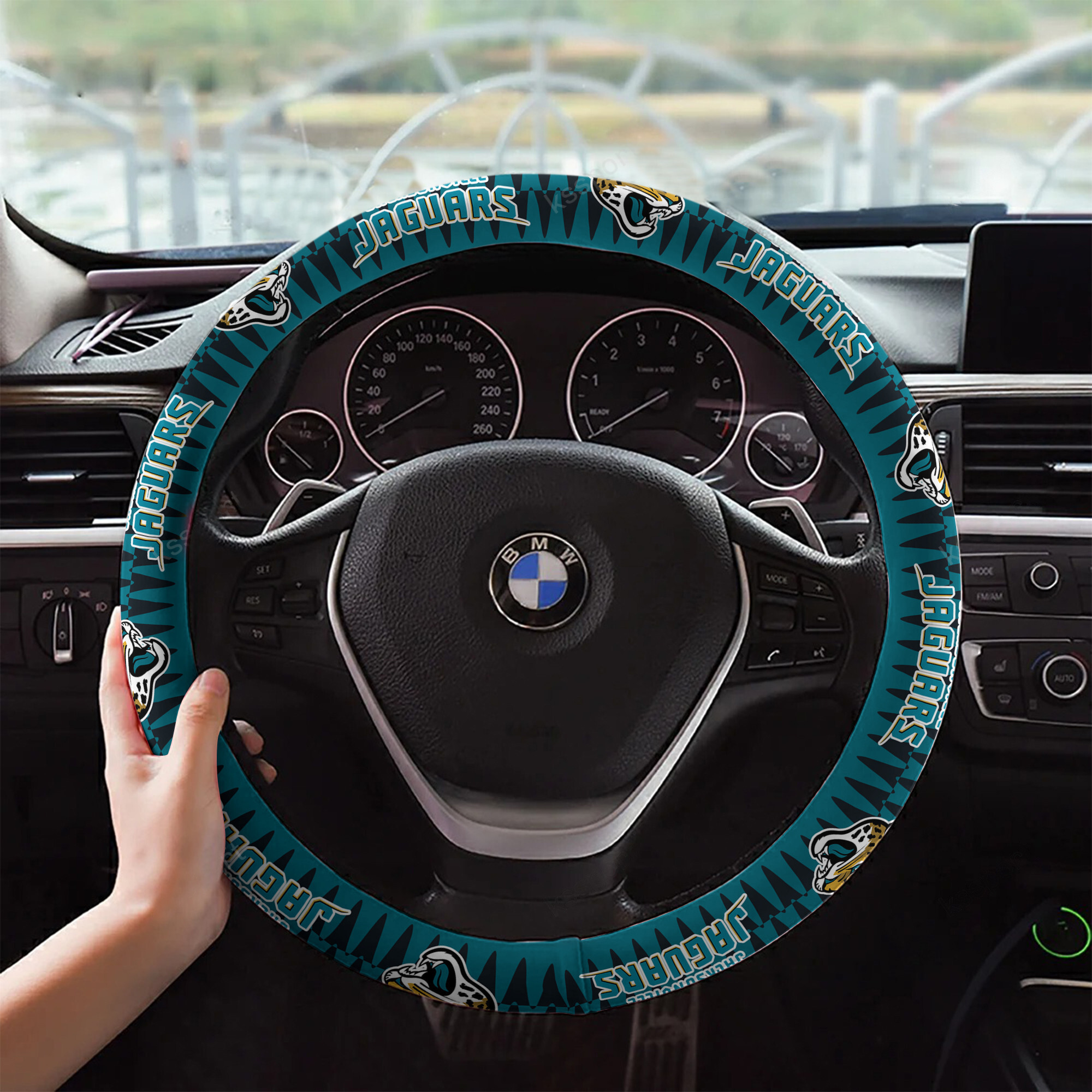 jacksonville jaguars custom 3d steering wheel cover 45 oxubl