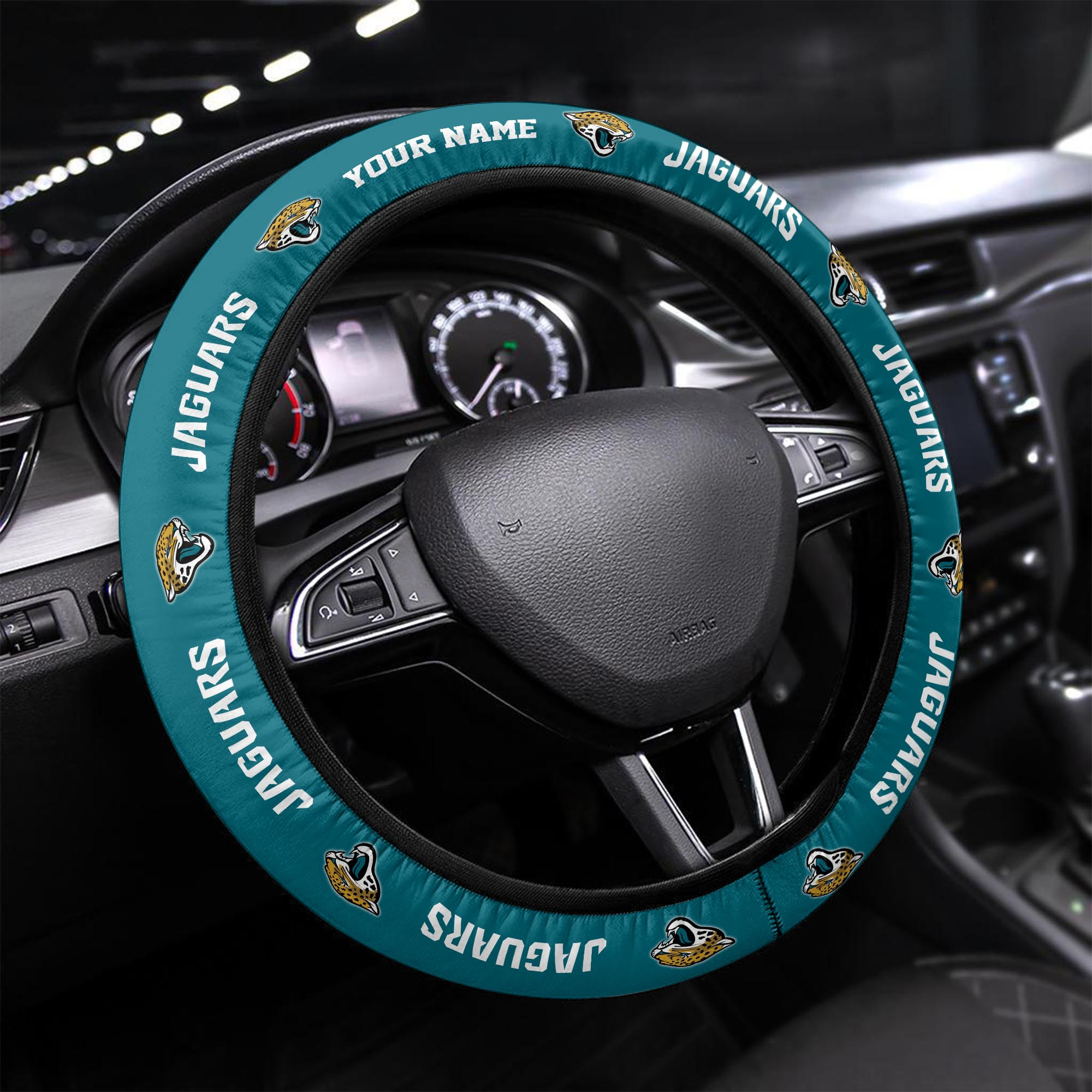 jacksonville jaguars personalized 3d steering wheel cover 78 9qgji