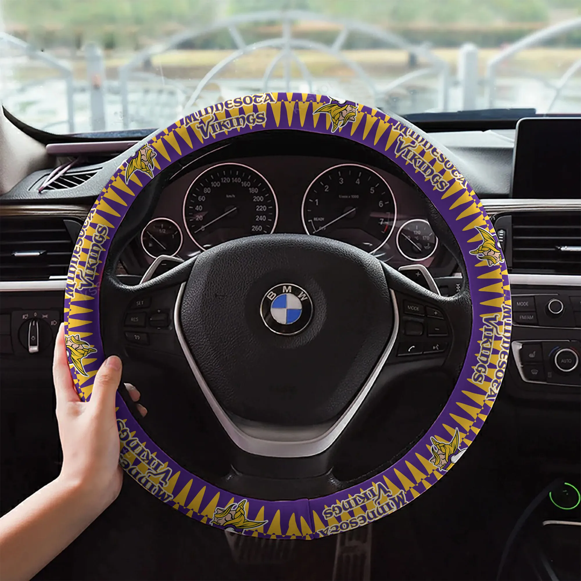 minnesota vikings custom 3d steering wheel cover 51 piklc