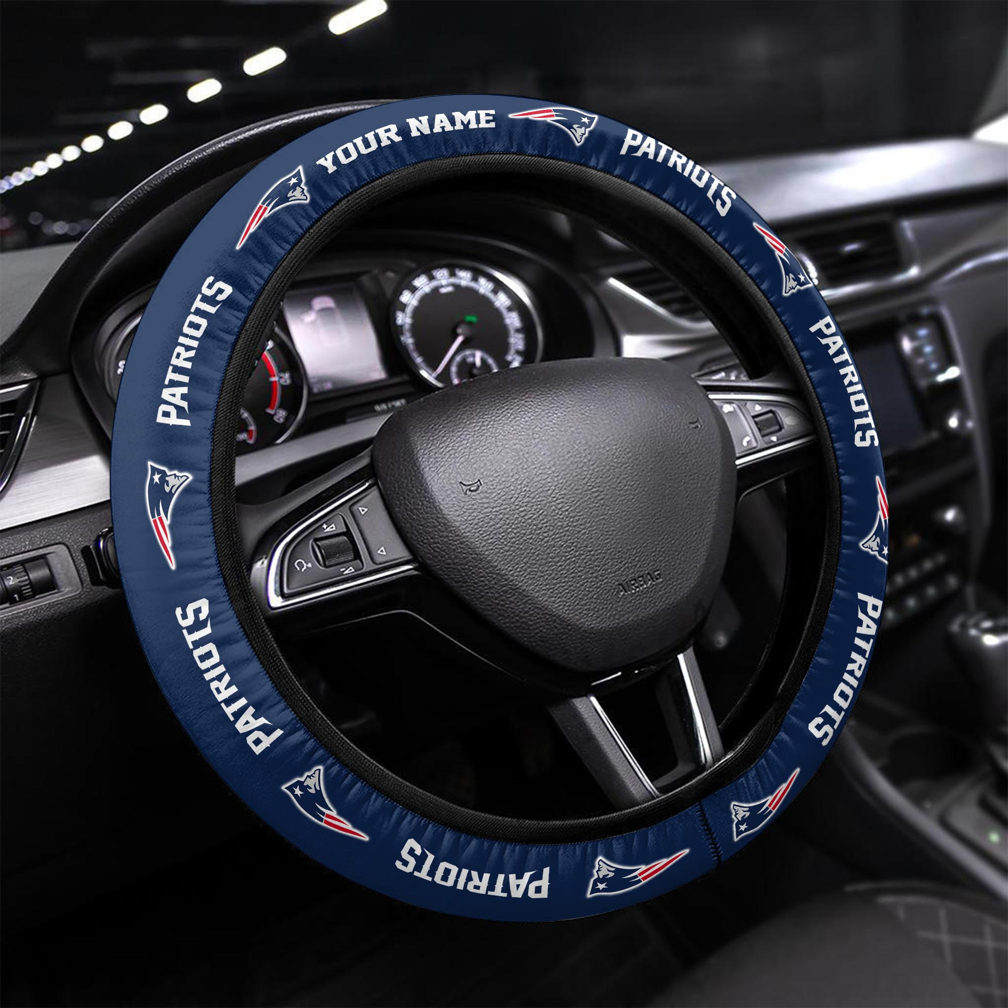 new england patriots personalized 3d steering wheel cover 85 vh1hb