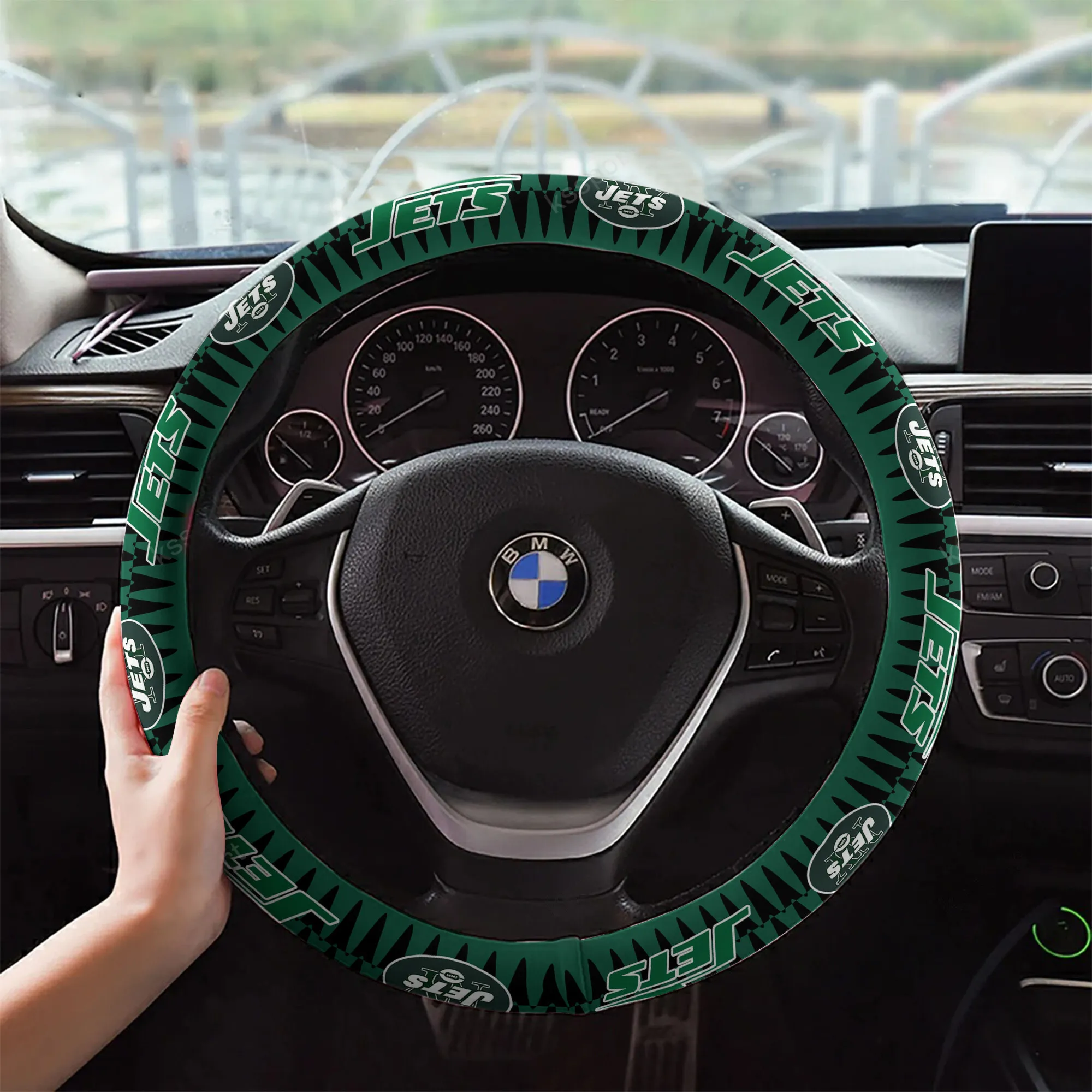 new york jets custom 3d steering wheel cover 55 qqrub