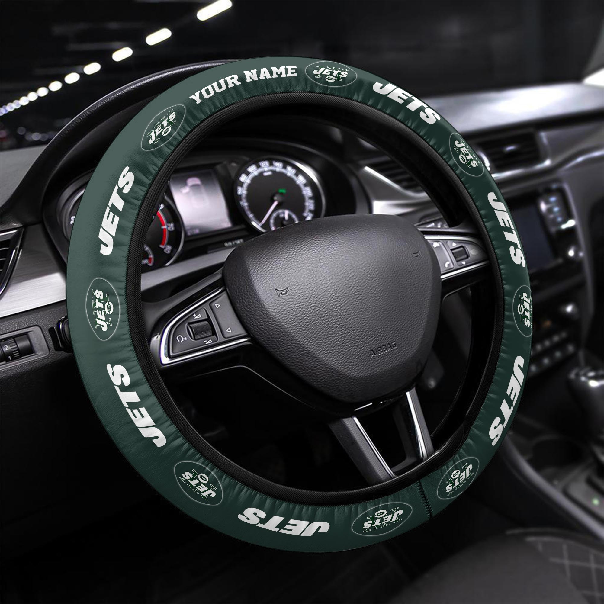 new york jets personalized 3d steering wheel cover 88 ukazm