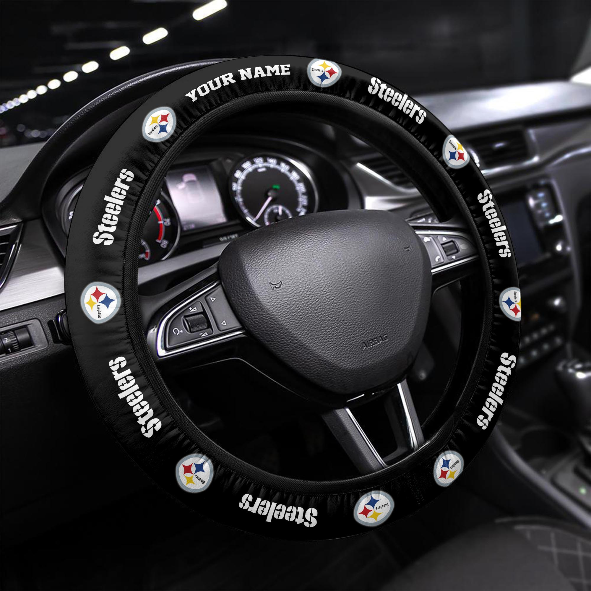 pittsburgh steelers personalized 3d steering wheel cover 90 nrsk9